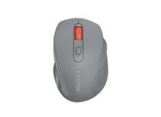 Canyon 6 buttons wireless 2.4Ghz mouse, MX8650A Sensor, DPI up to 1600,Injection case, 3 M life times left and right switches, 2xAAA battery, ABS material. Size: 105x71x40mm, Weight: 59g, Dark grey