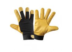 ROKAVICE PODLOŽENE ZAŠČITNE ZIMSKE RJAVO-ČRNE 