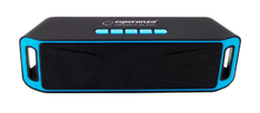Zvočnik bluetooth ESPERANZA FOLK MP3, FM, črna-modra barva