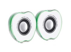 Zvočniki mini QUER , 2x3W RMS, USB: 5V/1A, Frek.: 30-20KHz, kontrola glasnosti, 1,8m