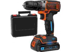 AKU VRTALNIK/VIJAČNIK 18 V 1,5Ah SMART TECHBATERIJA, POLNILEC IN KOVČEK Black & Decker BDCDC18KST AKU VRTALNIK/VIJAČNIK 18 V 1,5Ah SMART TECHBATERIJA, POLNILEC IN KOVČEK Black & Decker BDCDC18KST