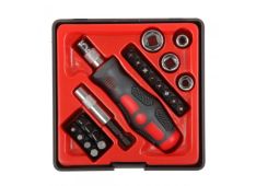 22 DELNI SET ORODJA Z NASTAVKI PROFIX 10022 22 DELNI SET ORODJA Z NASTAVKI PROFIX 10022
