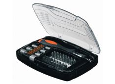 40-delni set natičnih ključev in vijačnih nastavkov Black & Decker A7062 40-delni set natičnih ključev in vijačnih nastavkov Black & Decker A7062