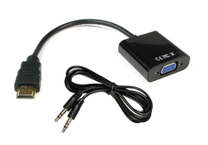 Adapter HDMI M - VGA Ž + avdio Adapter HDMI M - VGA Ž + avdio