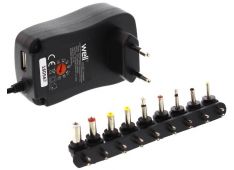 Adapter switch. 2000mA 3-12V, 9 nastavkov + USB