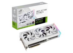ASUS ROG Strix GeForce RTX 4090 White OC Edition 24GB GDDR6X grafična kartica z DLSS 3 and chart-topping thermal performance, PCIe 4.0, 2xHDMI 2.1a, 3xDisplayPort 1.4a