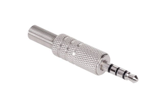 Banana 3.5mm stereo moška kovinska 4 pinska Banana 3.5mm stereo moška kovinska 4 pinska