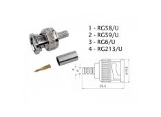 BNC konektor RG58U BNC konektor RG58U