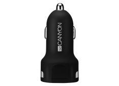 CANYON C-04, Univerzalni avtomobilski adapter s 2 USB priključkoma, vhod 12V-24V, izhod 5V-2.4A, z inteligentnim IC, črna gumijasta prevleka s srebrnim elektroplakiranim obročem, 59,528,728,7 mm, 0,019 kg. CANYON C-04, Univerzalni avtomobilski adapter s 2 USB priključkoma, vhod 12V-24V, izhod 5V-2.4A, z inteligentnim IC, črna gumijasta prevleka s srebrnim elektroplakiranim obročem, 59,528,728,7 mm, 0,019 kg.