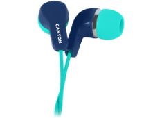 CANYON EPM-02 - žične slušalke z mikrofonom, 1.2m, modro-zelene CANYON EPM-02 - žične slušalke z mikrofonom, 1.2m, modro-zelene