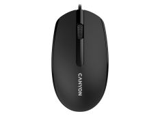 CANYON M-10, žična optična miška Canyon s 3 gumbi, DPI 1000, z 1,5 m USB kablom, črna, 6511540 mm, 0,1 kg