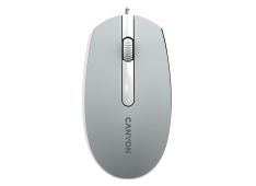 Canyon žična optična miška s 3 gumbi, DPI 1000, z 1,5 m USB kablom, temno siva Canyon žična optična miška s 3 gumbi, DPI 1000, z 1,5 m USB kablom, temno siva