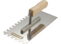 GLADILKA ZIDARSKA 270X130MM NER. JEKLO,lesen ročajzob 10x10 PROFIX 61534 GLADILKA ZIDARSKA 270X130MM NER. JEKLO,lesen ročajzob 10x10 PROFIX 61534