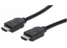 HDMI High Speed kabel 1 m črn MANHATTAN - 308816 - 766623308816
