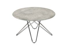 Klubska miza ZERRIC (siva) Ø 80x45 MDF+kovina siva Klubska miza ZERRIC (siva) Ø 80x45 MDF+kovina siva