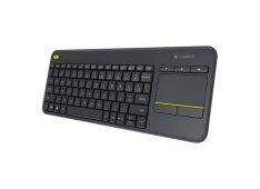 LOGITECH Brezžična tipkovnica K400 Plus, črna