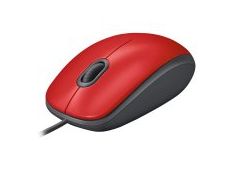 LOGITECH M110 Corded Mouse - SILENT - RED - USB