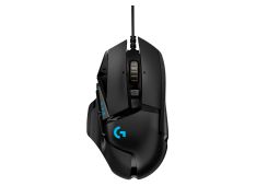 LOGITECH žična gaming miška G502, črna