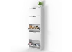 Omara za čevlje LONE 5 (bela) 59x22x170 Iveral bela Omara za čevlje LONE 5 (bela) 59x22x170 Iveral bela