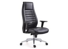 Pisarniški stol CLASS (črna) 64x66x116-125 Usnje črna Pisarniški stol CLASS (črna) 64x66x116-125 Usnje črna