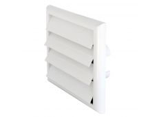 Pravokotna rešetka z loputami 180x180 mm s priključki različnih dimenzij – bela, Cook BVGRMultiG Pravokotna rešetka z loputami 180x180 mm s priključki različnih dimenzij – bela, Cook BVGRMultiG