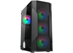 Računalniško ohišje COUGAR MX110 RGB, ATX, 3x120mm RGB ventilator spredaj, 1x120mm RGB ventilator zadaj, črno Računalniško ohišje COUGAR MX110 RGB, ATX, 3x120mm RGB ventilator spredaj, 1x120mm RGB ventilator zadaj, črno