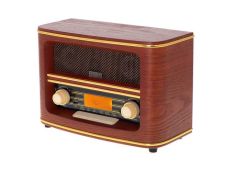 Radio retro ADLER 1187 , AM/FM, bluetooth, USB, AUX, ura, alarm, 2x5W Radio retro ADLER 1187 , AM/FM, bluetooth, USB, AUX, ura, alarm, 2x5W