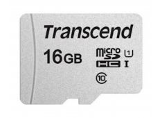 SDHC TRANSCEND MICRO 16GB 300S, 95/45MB/s, C10, UHS-I Speed Class 1 (U1) - TS16GUSD300S - 760557841043