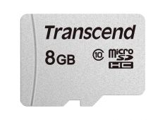 SDHC TRANSCEND MICRO 8GB 300S, 95/45MB/s, C10, UHS-I Speed Class 1 (U1) - TS8GUSD300S - 760557842798