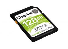 SDXC KINGSTON 128GB CANVAS SELECT Plus, 100/85 MB/s (r/w), C10 UHS-I U1 V10 - SDS2/128GB - 740617298055