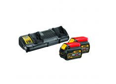 SET DVOJNI POLNILNIK IN 2 BATERIJI XR FLEXVOLT Dewalt DCB132T2