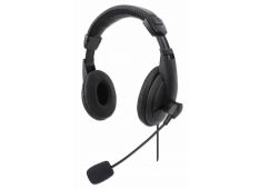 Stereo slušalke z mikrofonom USB MANHATTAN, črna - 179843 - 766623179843