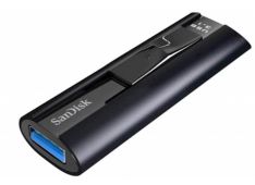 USB DISK SANDISK 128GB EXTREME PRO, 3.2, črn, drsni priključek, strojna enkripcija - SDCZ880-128G-G46 - 619659152512
