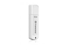 USB DISK TRANSCEND 32GB JF 370, 2.0, bel, s pokrovčkom - TS32GJF370 - 760557821960