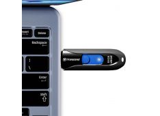 USB DISK TRANSCEND 64GB JF 790, 3.1, črn, brez pokrovčka, drsni priključek - TS64GJF790K - 760557828013