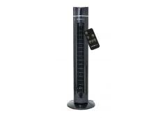 Ventilator stoječi FIRST, 109cm, timer, upravljalec, črna barva