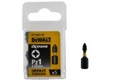 VIJAČ PZ1/25MM IR TORSION ZA UDAR.VIJAČ. 5 KOS Dewalt DT7386T