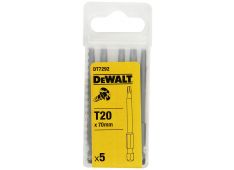 VIJAČ TX20/70MM 5KOS Dewalt DT7292 VIJAČ TX20/70MM 5KOS Dewalt DT7292
